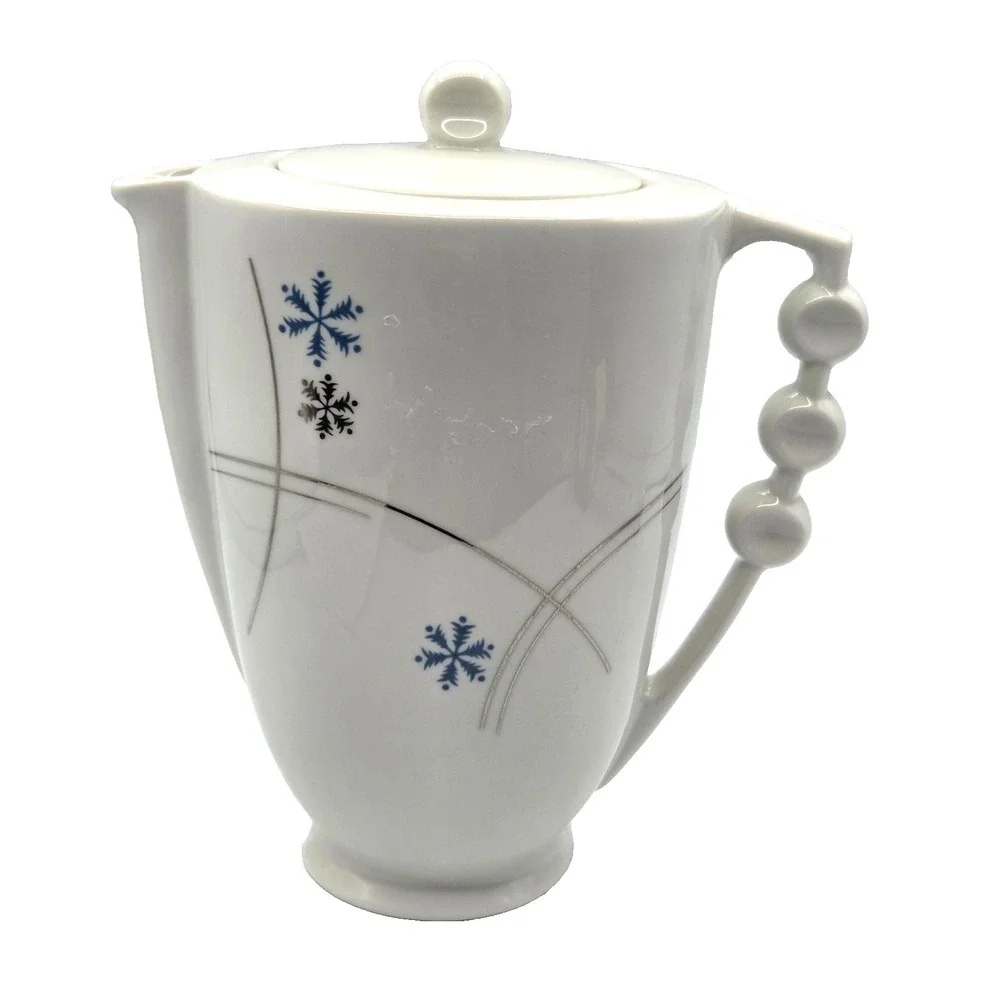 Royal Jackson Parisienne St. Moritz TeaPot‎ Snowflake Pattern UNIQUE Ball Handle